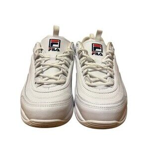 Fila Sneakers Wmns 8.5 White Leather Classic Lace-Up Shoes